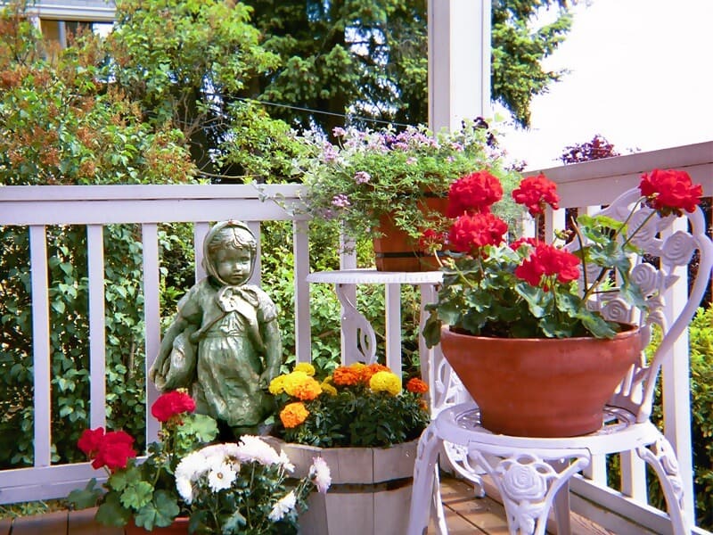 Front Porch Container Garden container gardening ideas